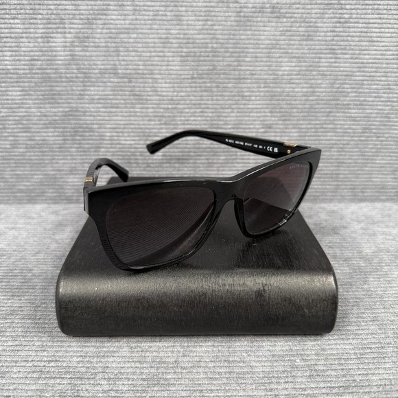Ralph Lauren Sunglasses RL 8212 5001/8G Black Square Frame Hand Made Italy 57mm main image 4